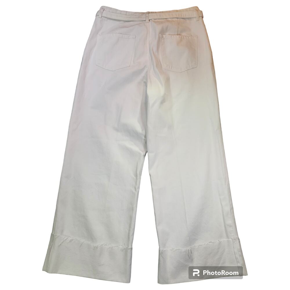 J Brand | White Louisa High Rise Tie Waist jeans | Size 32 - Picture 8 of 9